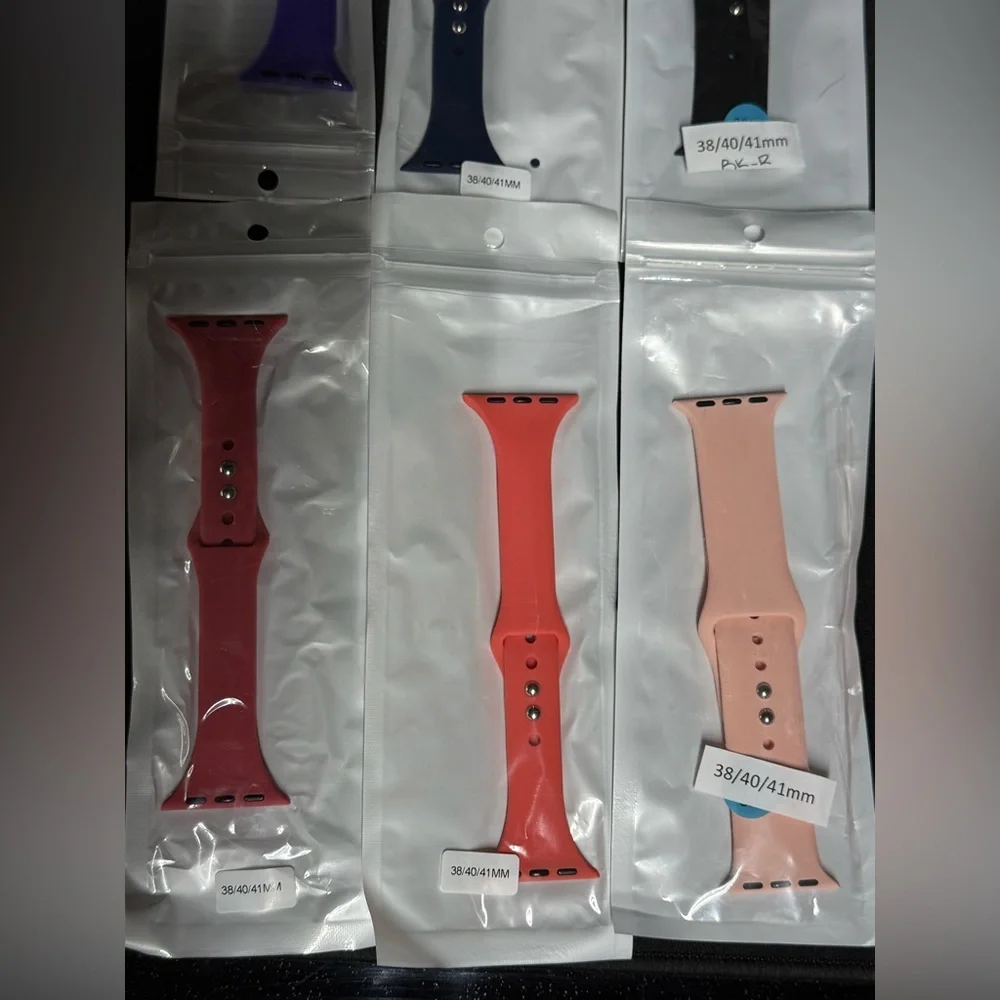 NEW Smart Watch 6 PC Sports Bands Set - size 38/40/41mm